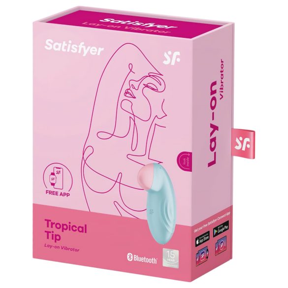 Satisfyer Tropical Tip - älykäs klitorisvibraattori - sininen
