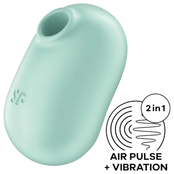 Satisfyer Pro To Go 2 - Akkulaturilla varustettu klitoriskiihotin (minttu)
