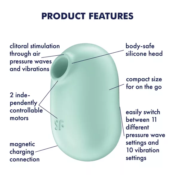Satisfyer Pro To Go 2 - klitoriskiihotin - paineaallot - ladattava
