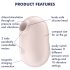 Satisfyer Pro To Go 2 - Ilmavirtauksella Klitorisstimulaattori (beige)