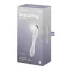 Satisfyer Dazzling Crystal 1 - kaksipäinen lasidildo - läpinäkyvä