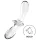 Satisfyer Double Crystal - kaksipäinen lasidildo - läpinäkyvä