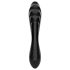 Satisfyer Dazzling Crystal 1 - kaksipäinen lasidildo (musta)