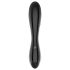 Satisfyer Dazzling Crystal 1 - kaksipäinen lasidildo (musta)
