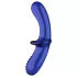 Satisfyer Double Crystal - kaksipäinen lasidildo - sininen