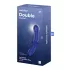 Satisfyer Double Crystal - kaksipäinen lasidildo - sininen