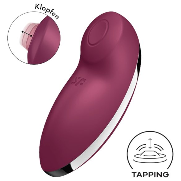 Satisfyer Tap & Climax 2 - 2in1 klitoriskiihotin ja vibraattori (punainen)