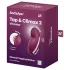 Satisfyer Tap & Climax 2 - klitoriskiihotin ja vibraattori 2in1 - punainen