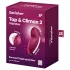Satisfyer Tap & Climax 2 - 2-in-1 klitoriskiihotin ja vibraattori (punainen)