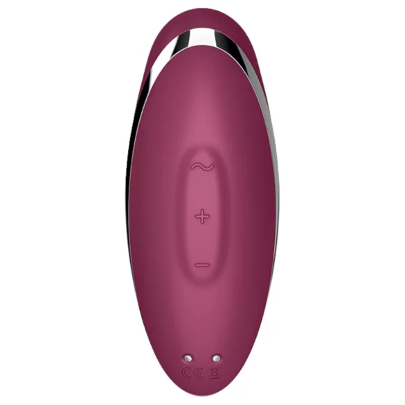 Satisfyer Tap & Climax 2 - klitoriskiihotin ja vibraattori 2in1 - punainen