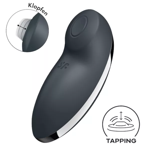 Satisfyer Tap & Climax 2 - 2-in-1 klitorisvibraattori - harmaa