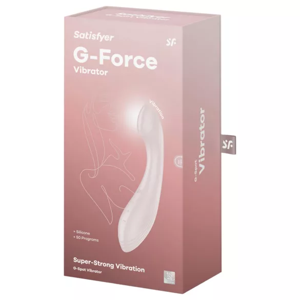 Satisfyer G-Force - ladattava G-pistevibraattori - vesitiivis - beige