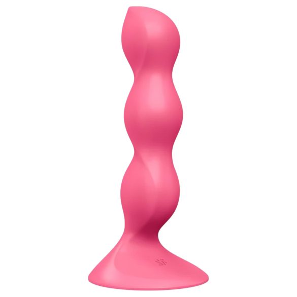 Satisfyer Triple Ball-R - anaalivibraattori gyöngyillä - pinkki
