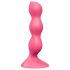 Satisfyer Triple Ball-R - anaalivibraattori gyöngyillä - pinkki