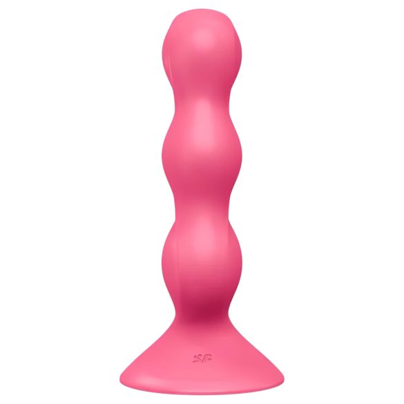 Satisfyer Triple Ball-R - anaalivibraattori gyöngyillä - pinkki