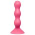 Satisfyer Triple Ball-R - anaalivibraattori gyöngyillä - pinkki