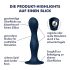 Satisfyer Double Ball-R - painotettu dildo (sininen)
