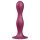 Satisfyer Double Ball-R - kiinnitettävä painotettu dildo - punainen