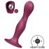 Satisfyer Double Ball-R - kiinnitettävä painotettu dildo - punainen