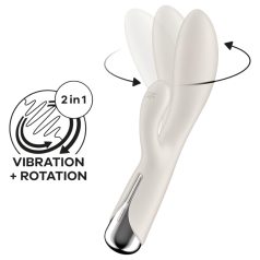   Satisfyer Spinning Rabbit 1 - pyörivä klitoriskiihotin vibraattori - beige