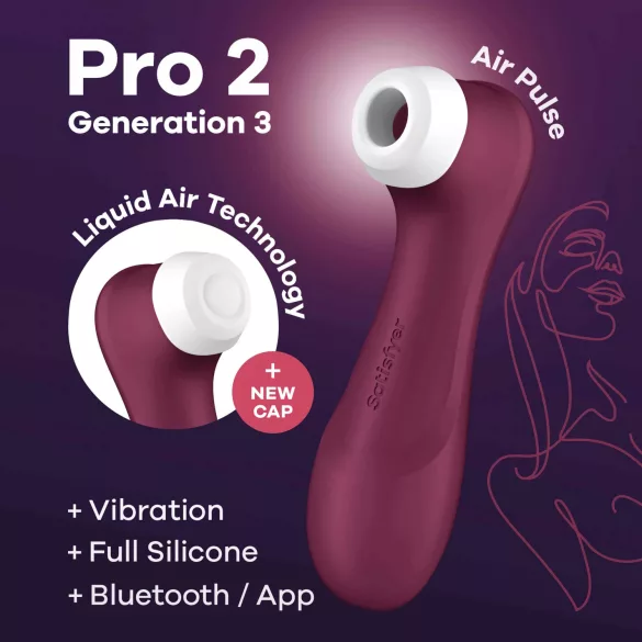 Satisfyer Pro 2 Gen3 - älykkäästi toimiva klitoriskiihotin - punainen