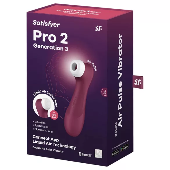 Satisfyer Pro 2 Gen3 - älykkäästi toimiva klitoriskiihotin - punainen