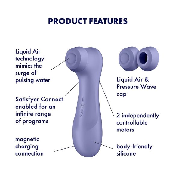 Satisfyer Pro 2 Gen3 - älykkäästi ohjattava klitoriskiihotin - lila