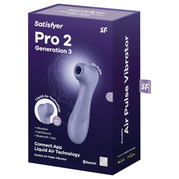 Satisfyer Pro 2 Gen3 - älykkäästi ohjattava klitoriskiihotin - lila