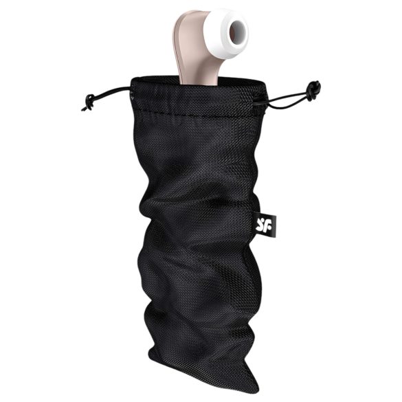 Satisfyer Treasure Bag L - säilytyslaukku - keskikokoinen (musta)