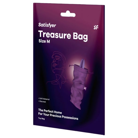 Satisfyer Treasure Bag - säilytyspussi - keskikoko - violetti