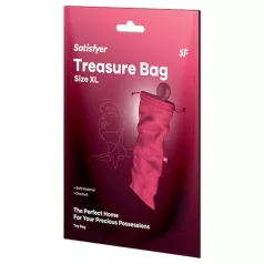   Satisfyer Treasure Bag XL - säilytyspussi - ekstra suuri - pinkki
