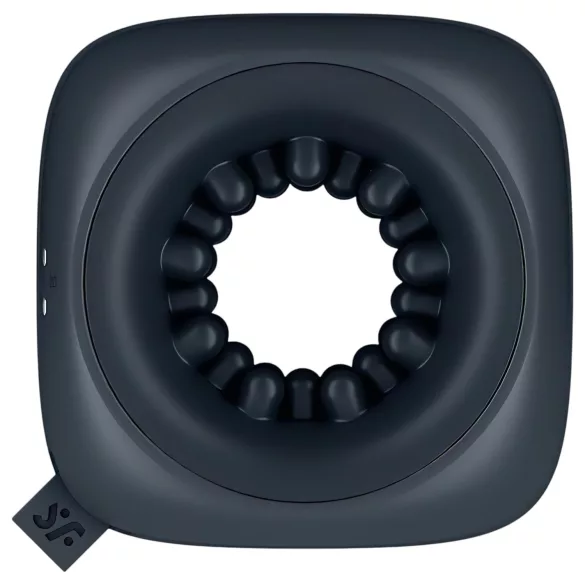 Satisfyer Ring Stroker - ladattava, värisevä masturbaattori (musta)
