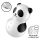 Satisfyer Pocket Panda - Ilmapulssiklitoriskiihotin (musta)