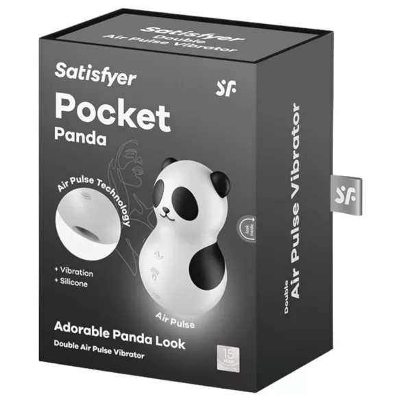 Satisfyer Pocket Panda - klitoriskiihotin ilmalla - musta