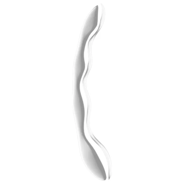 Satisfyer Cosmic Crest 2 - teräsdildo - aaltomallinen - hopea