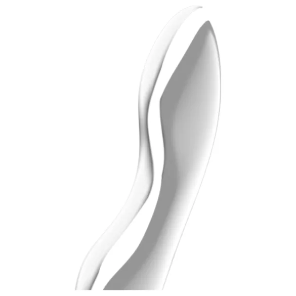 Satisfyer Cosmic Crest 2 - teräsdildo - aaltomallinen - hopea