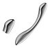 Satisfyer Pure Gravity 1 – uritettu teräsdildo (hopea)