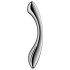 Satisfyer Pure Gravity 1 – uritettu teräsdildo (hopea)
