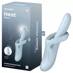   Satisfyer Heat Flex 4 - lämmittävä klitoriskiihotin varrella (sininen)