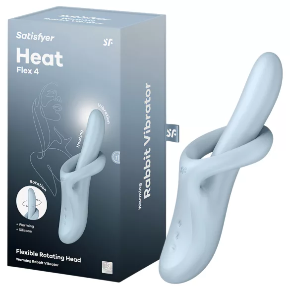 Satisfyer Heat Flex 4 - lämmittävä klitoriskiihotin varrella (sininen)