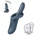Satisfyer Heat Flex 4 - lämmittävä klitoriskiihotinvarrellinen vibraattori (harmaa)