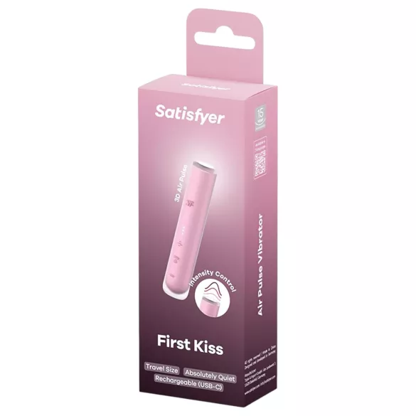 Satisfyer First Kiss - ilmapulssilla toimiva klitoriskiihotin (vaaleanpunainen)