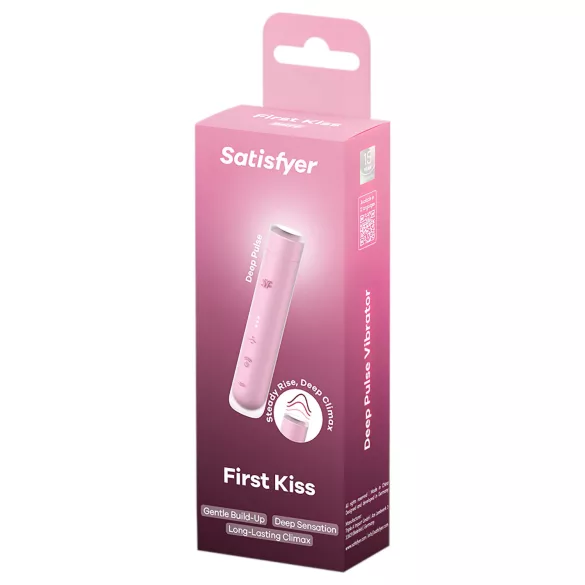 Satisfyer First Kiss - ilmapulssilla toimiva klitoriskiihotin (vaaleanpunainen)