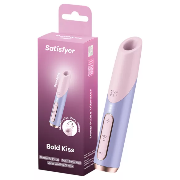 Satisfyer Bold Kiss - ilmuaaltohuulipunahieroja (vaaleanpunainen)