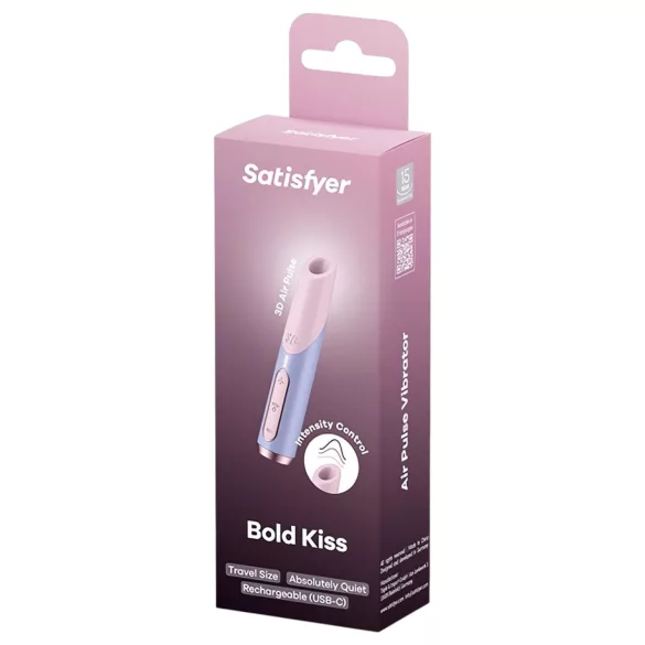 Satisfyer Bold Kiss - klitoriskiihotin ilmanpaineella - värisevä - pinkki
