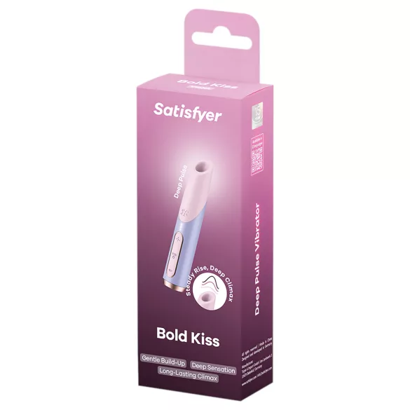 Satisfyer Bold Kiss - ilmuaaltohuulipunahieroja (vaaleanpunainen)