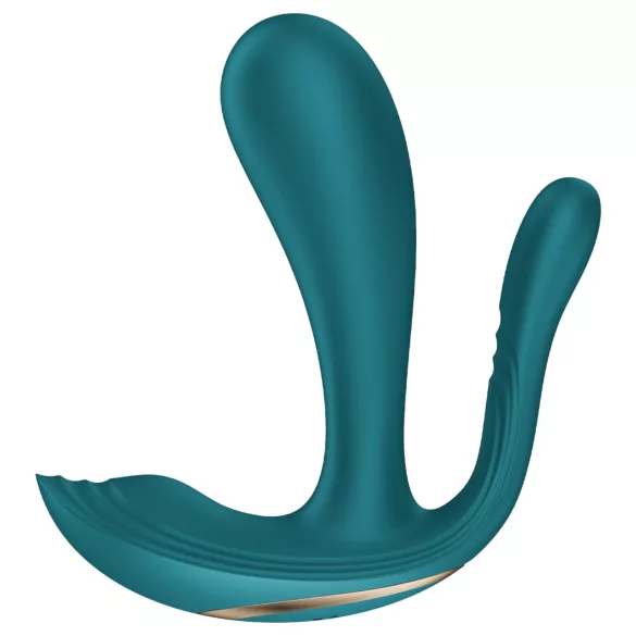 Satisfyer Top Secret+ - 3-haarainen, käytettävä vibraattori (vihreä)