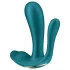 Satisfyer Top Secret+ - 3-haarainen, käytettävä vibraattori (vihreä)
