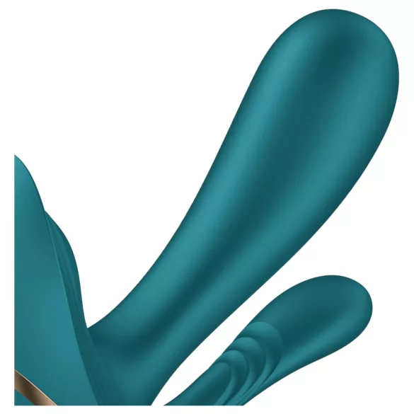 Satisfyer Top Secret+ - 3-haarainen, käytettävä vibraattori (vihreä)