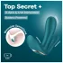 Satisfyer Top Secret+ - 3-haarainen, käytettävä vibraattori (vihreä)